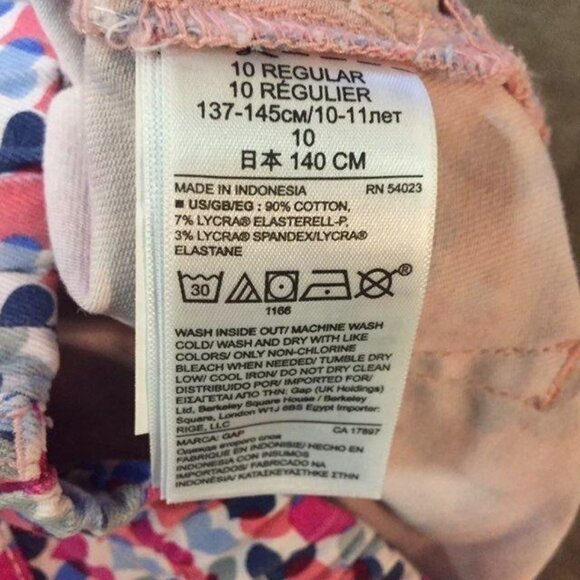 GapKids Jeggings Girls 10 Regular Used Hearts - Picture 10 of 13